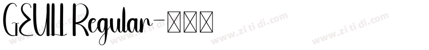 GEULI Regular字体转换